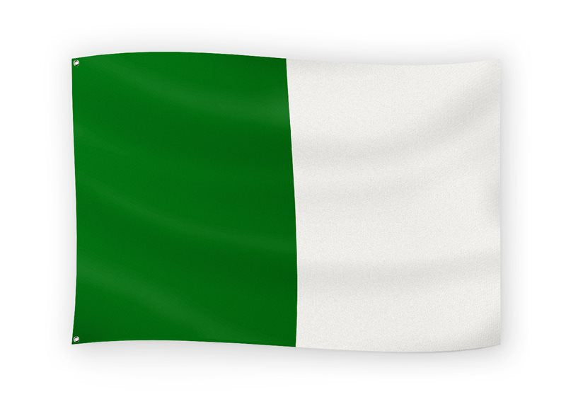 The GAA Store Green/White Half and Half Flag