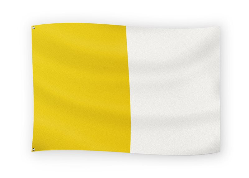 The GAA Store Yellow/White Half and Half Flag
