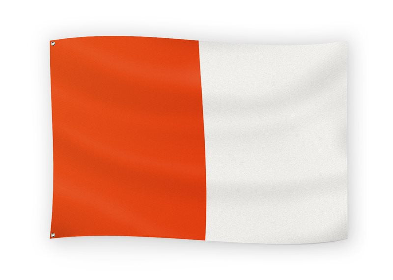The GAA Store Orange/White Half and Half Flag