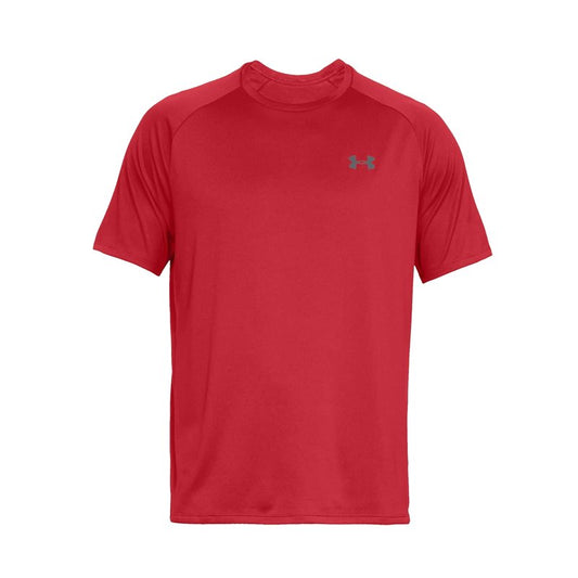 Under Armour Tech Short Sleeve Tee - Mens - Red/Graphite