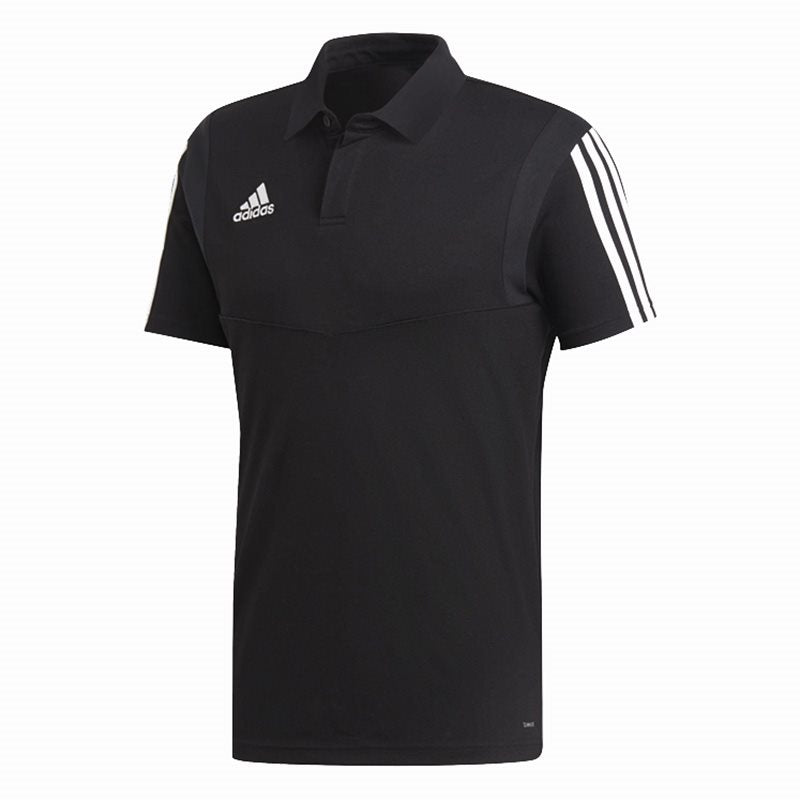 adidas Tiro 19 Cotton Polo Top - Adult - Black/White