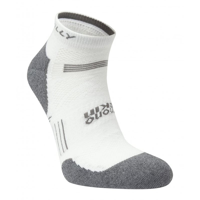 Hilly Supreme Quarter Running Socks - Mens - White/Grey Marl