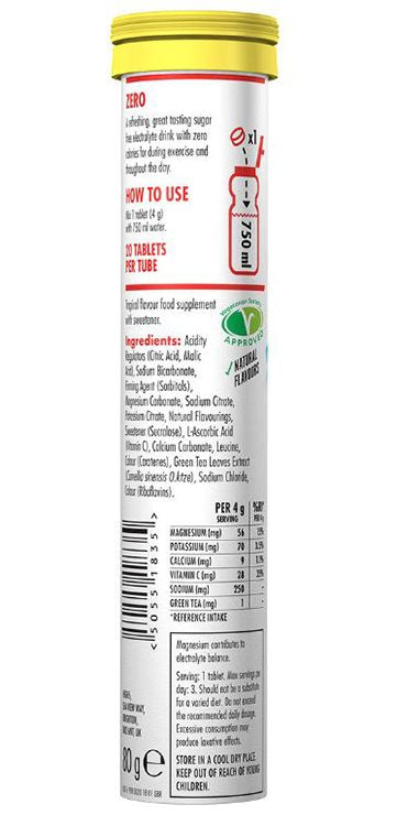 High 5 Zero Electrolyte Drink Tablets - Tropical (Per Tube)