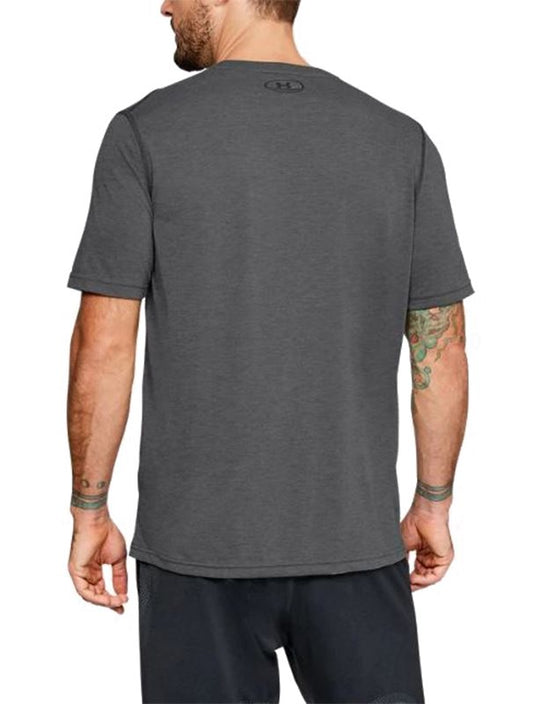 Under Armour Tech Short Sleeve Tee - Mens - Carbon Heather/Black