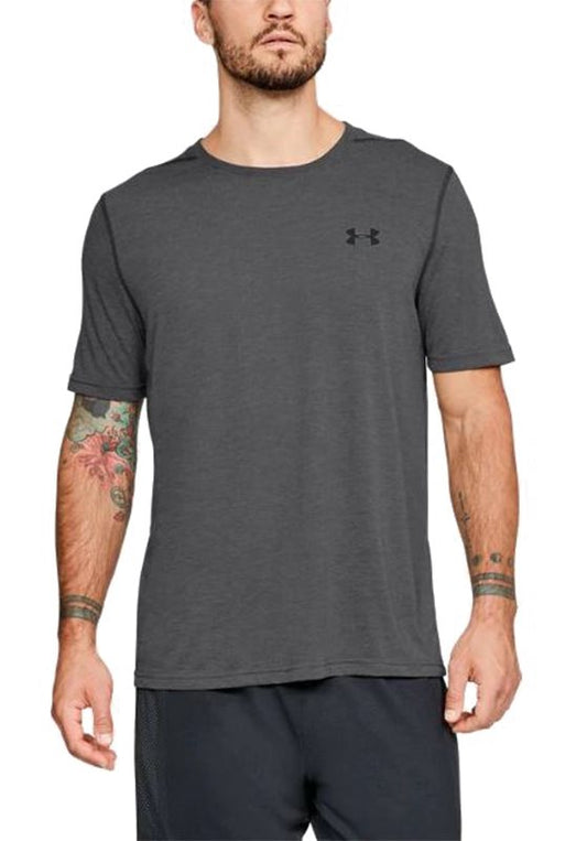 Under Armour Tech Short Sleeve Tee - Mens - Carbon Heather/Black