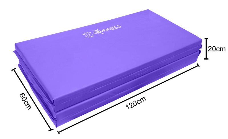 Sure Shot Foldable (4 Fold) Gym Mat - 50mm Purple
