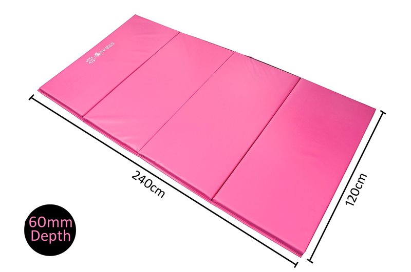 Sure Shot Foldable (4 Fold) Gym Mat - 60mm Pink