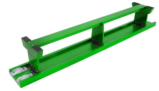 Sure Shot Lite Wood Coloured Bench 2m long (6ft 7in) - Green