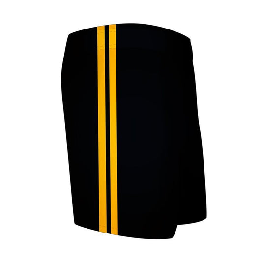 Mc Keever Kilrossanty Brickeys LGFC Shorts - Youth - Black/Yellow
