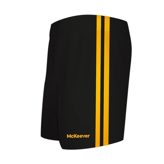 Mc Keever Kilrossanty Brickeys LGFC Shorts - Youth - Black/Yellow