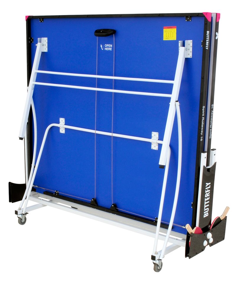 Butterfly Spirit 16 Rollaway Table Tennis Table - Blue
