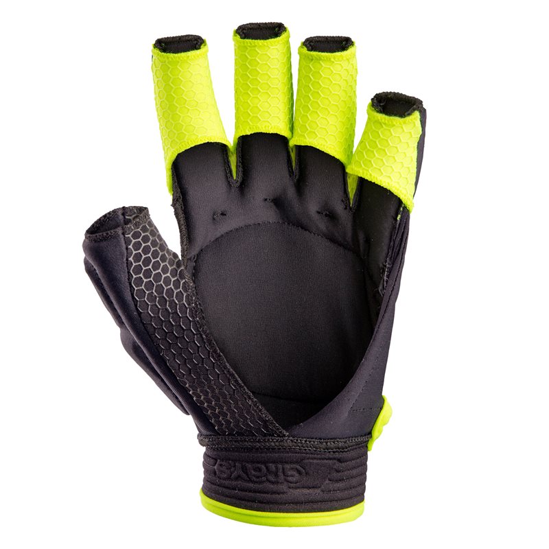Grays Touch Pro Left Hand Hockey Glove - Black/Fluo Yellow