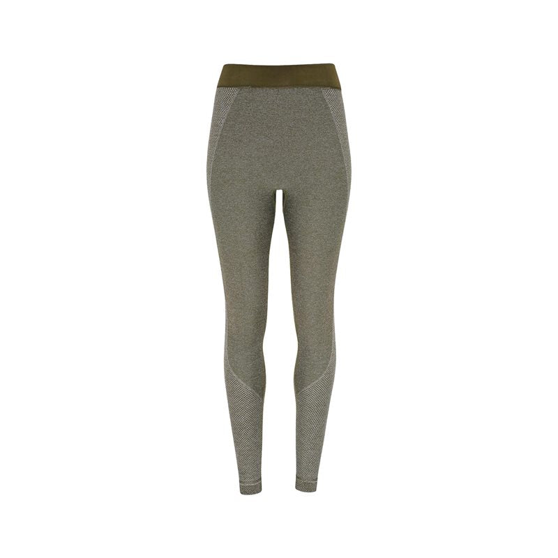 TriDri Seamless 3D Fit Sculpt Leggings - Womens - Olive