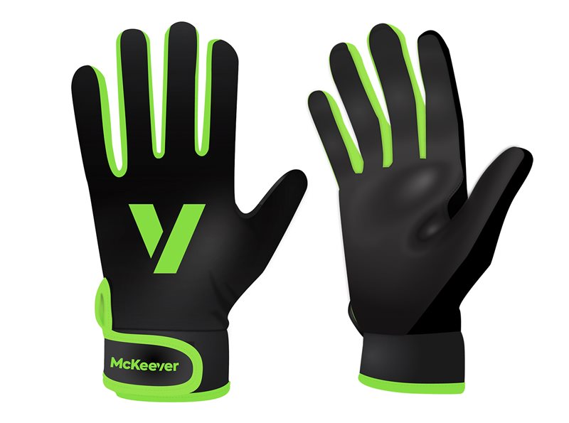 Mc Keever Gaelic Gloves - Adult - Black/Luminous Green