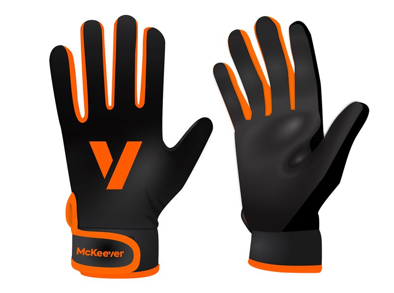 Mc Keever Gaelic Gloves - Youth - Black/Luminous Orange