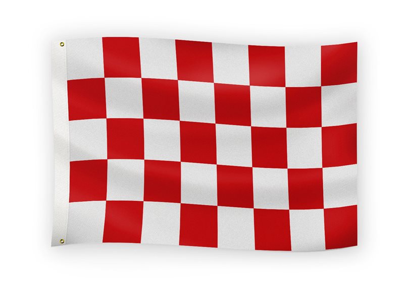 The GAA Store Red/White 5' x 3' Chequered Flag