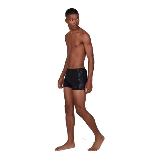 Speedo BoomStar Splice Aquashort Swim Shorts - Mens - Speedo Black/Oxid Grey