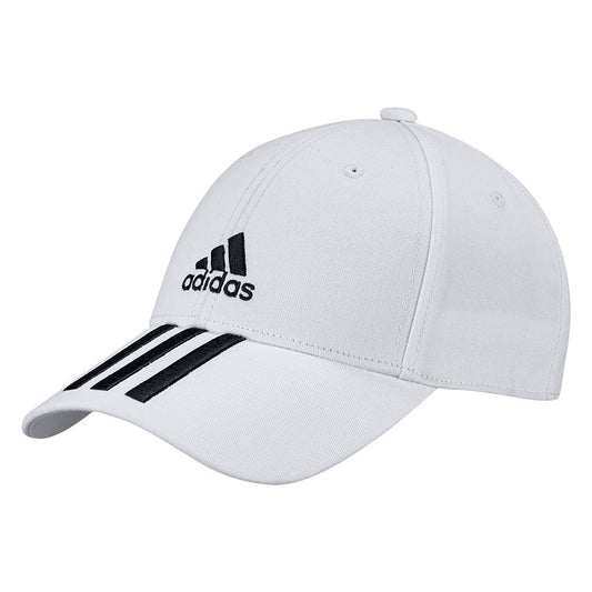 adidas 3 Stripe Cap CT - Adult - White/Black/Black