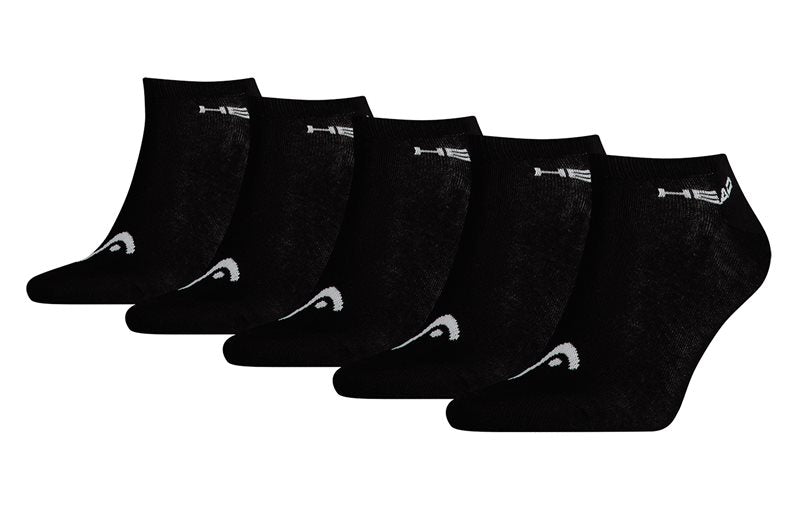 Head 5 Pack Unisex Trainer Socks - Adult - Black