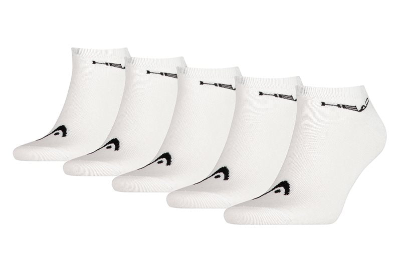 Head 5 Pack Unisex Trainer Socks - Adult - White