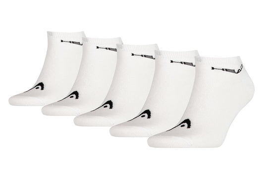 Head 5 Pack Unisex Trainer Socks - Adult - White