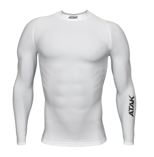 Atak Compression Recovery Long Sleeve Top - Youth - White