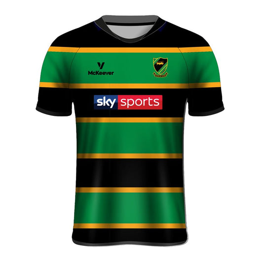Mc Keever Grasshoppers Rugby Jersey - Adult - Black/Green/Yellow