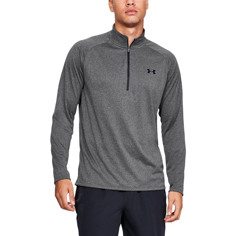 Under Armour Tech 2.0 1/2 Zip Training Top - Mens - Carbon Heather/Black
