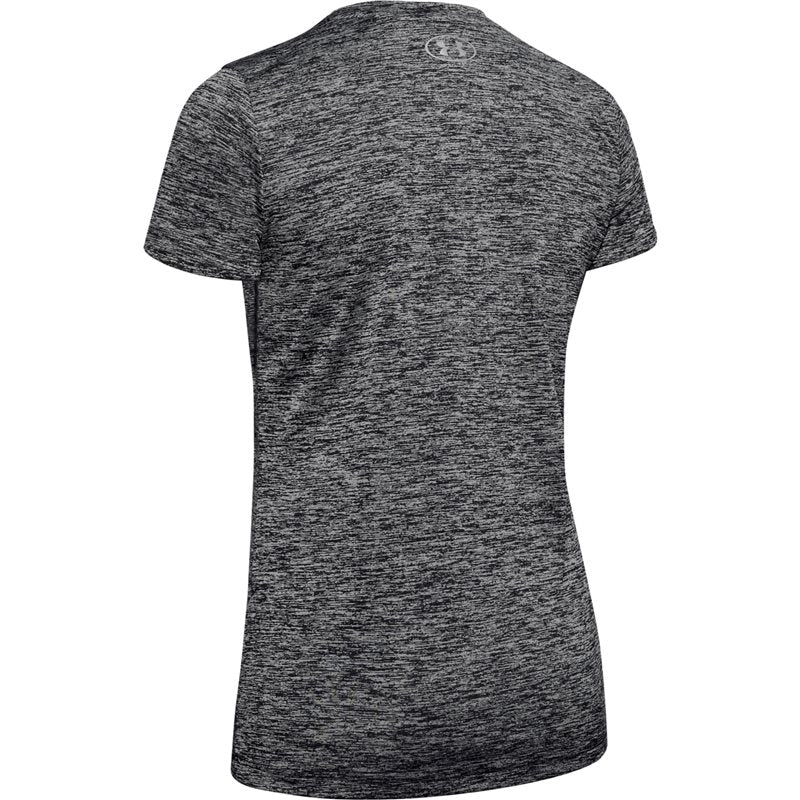 Under Armour Tech Twist Training Tee - Womens - Black/Metallic Silver