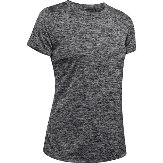 Under Armour Tech Twist Training Tee - Womens - Black/Metallic Silver