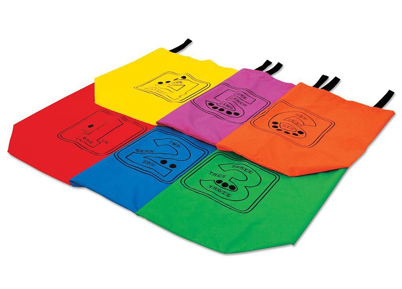 Active Play Numbered 1-6 Jumping Sacks (Pack of 6)