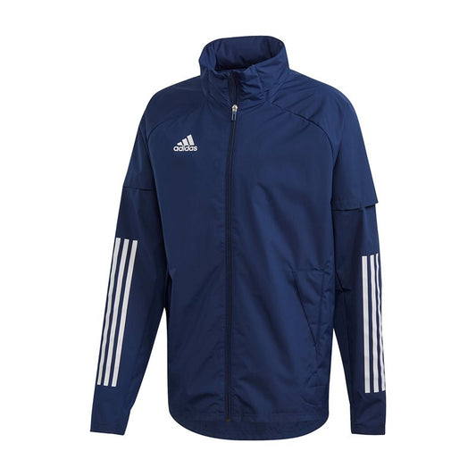 adidas Condivo 20 All Weather Jacket - Adult - Navy Blue/White