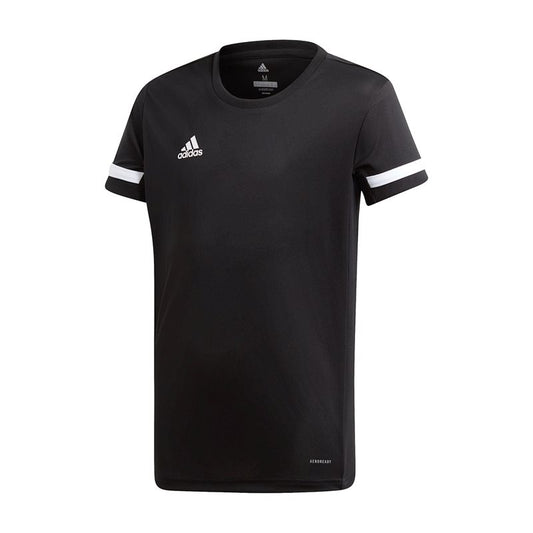 adidas Team 19 Short Sleeve Jersey - Girls - Black/White