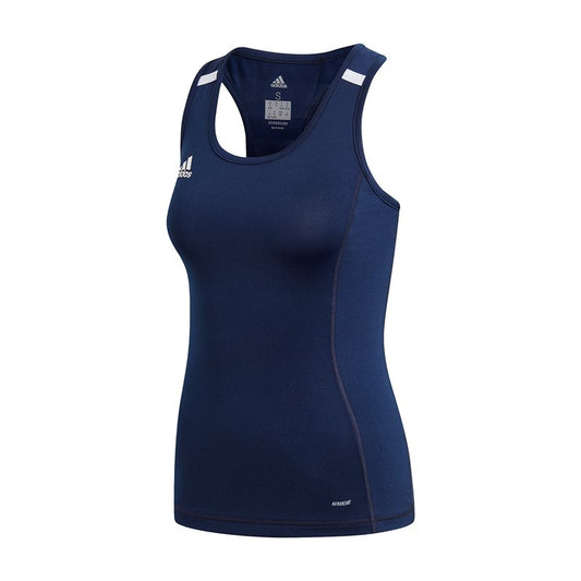 adidas Team 19 Tank Top - Womens - Navy Blue/White