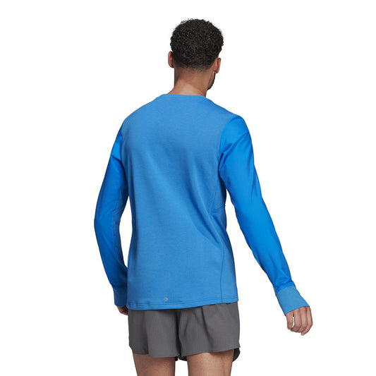 adidas Fast Reflective Crew Sweatshirt - Mens - Blue