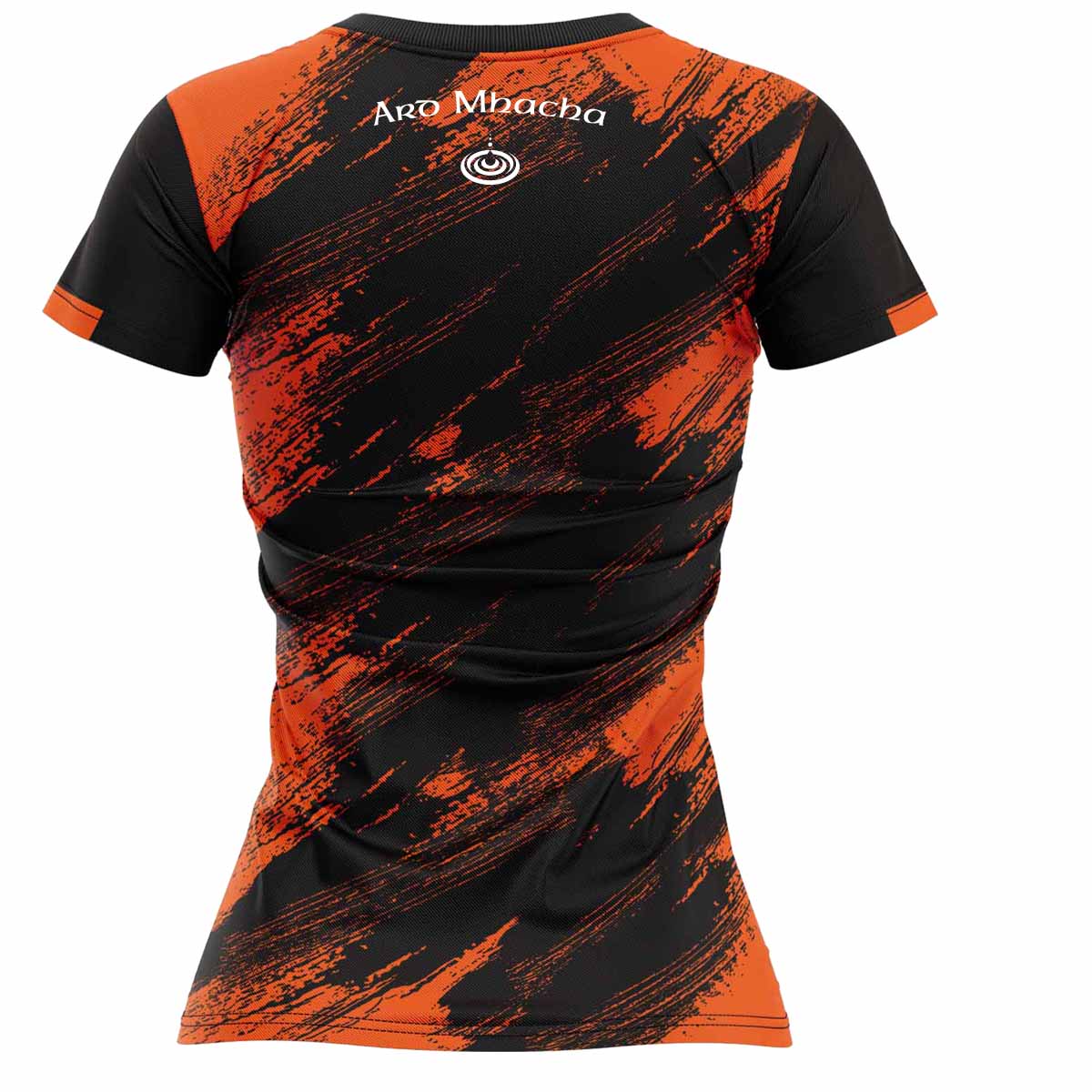 Mc Keever Armagh Camogie Official Training Jersey - Adult - Black/Orange Pop