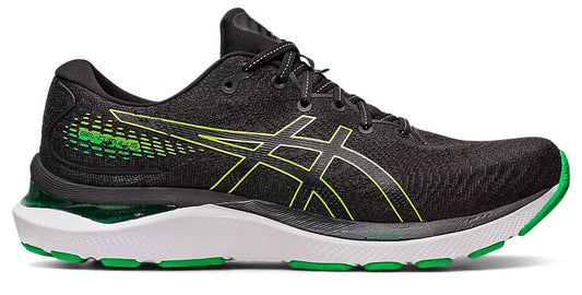 Asics Gel Cumulus 24 Running Shoes - Mens - Black/Lime Zest