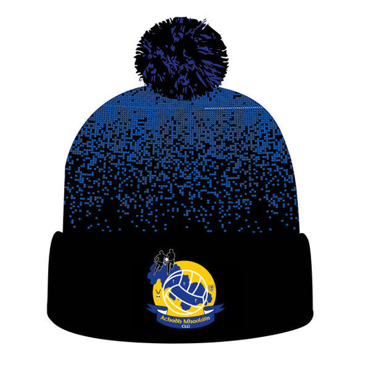 Mc Keever Aughawillan GAA, Leitrim Core 22 Bobble Hat - Adult - Black/Blue
