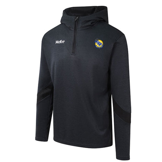 Mc Keever Aughawillan GAA, Leitrim Core 22 1/4 Zip Hoodie - Adult - Black