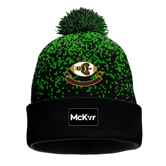 Mc Keever Balbriggan RFC Core 22 Bobble Hat - Adult - Black/Green
