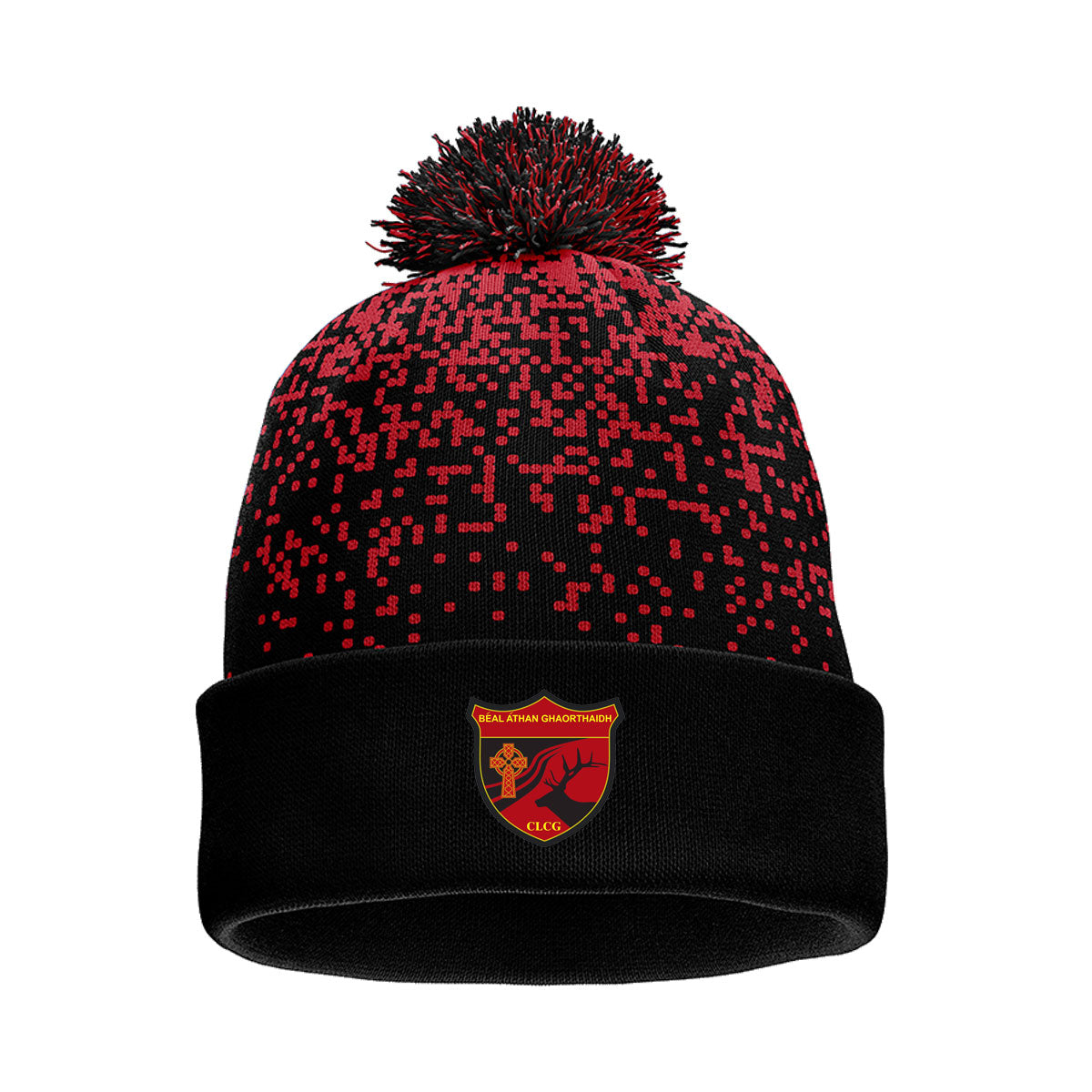 Mc Keever Ballingeary GAA Core 22 Bobble Hat - Adult - Black/Red
