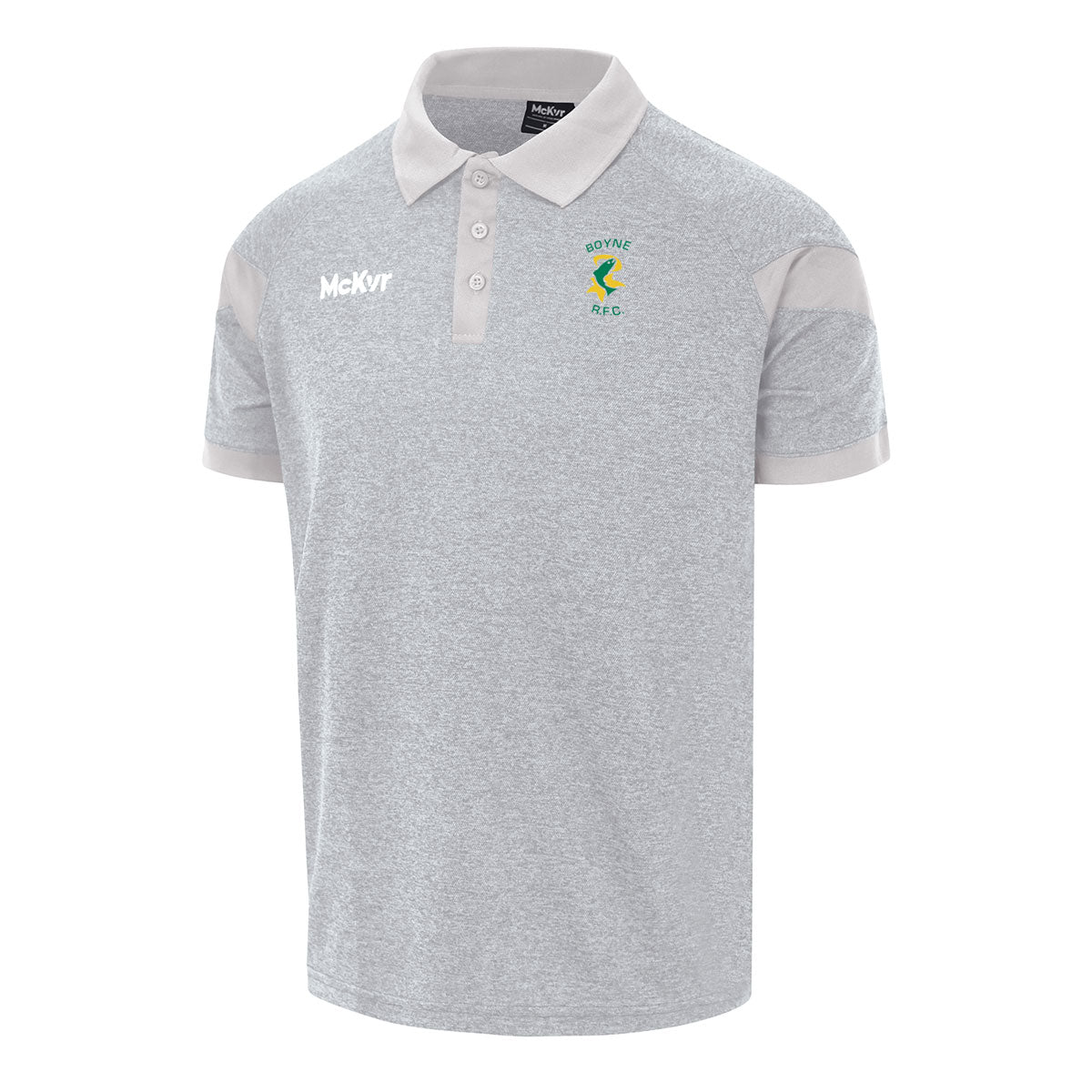 Mc Keever Boyne RFC Core 22 Polo Top - Adult - Grey