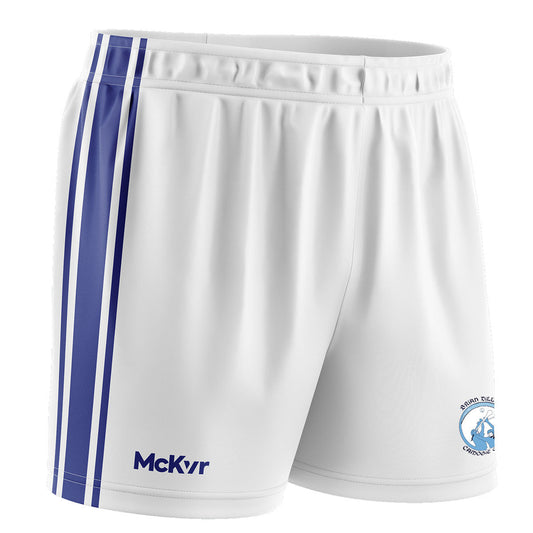 Mc Keever Brian Dillons Camogie Core 22 GAA Shorts - Youth - White/Royal