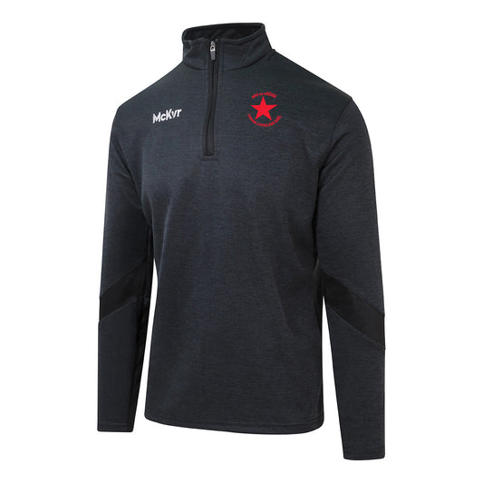 Mc Keever Bruff GAA, Limerick Core 22 1/4 Zip Top - Adult - Black