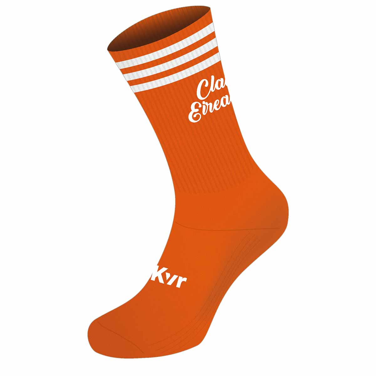 Mc Keever Clann Eireann Mid 3 Bar Socks - Youth - Orange/White