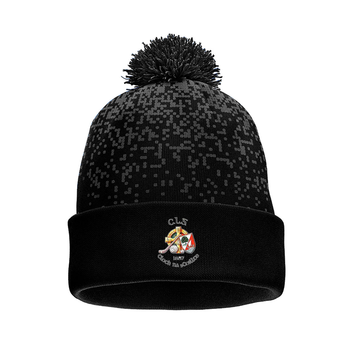 Mc Keever Clonakilty GAA Core 22 Bobble Hat - Adult - Black/Grey