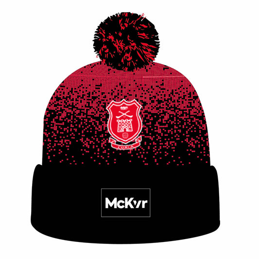Mc Keever Cuala GAA Core 22 Bobble Hat - Adult - Black/Red