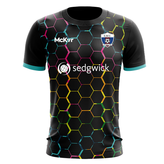 Mc Keever East Meath United FC Numbered Goalkeeper Jersey - Adult - Black/Multi