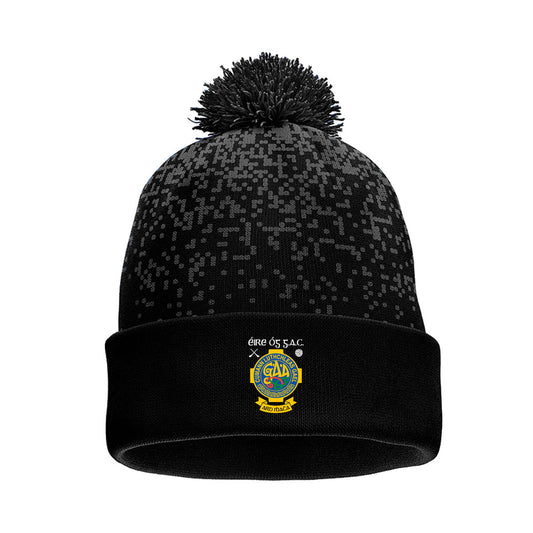 Mc Keever Eire Og GAC Craigavon Core 22 Bobble Hat - Adult - Black/Grey