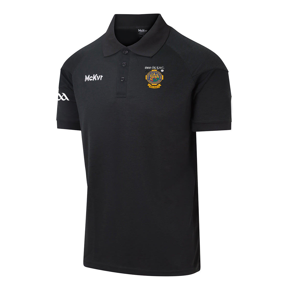 Mc Keever Eire Og GAC Craigavon Core 22 Polo Top - Adult - Black